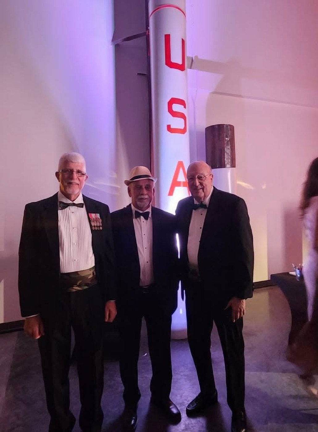 Larry with two museum board members