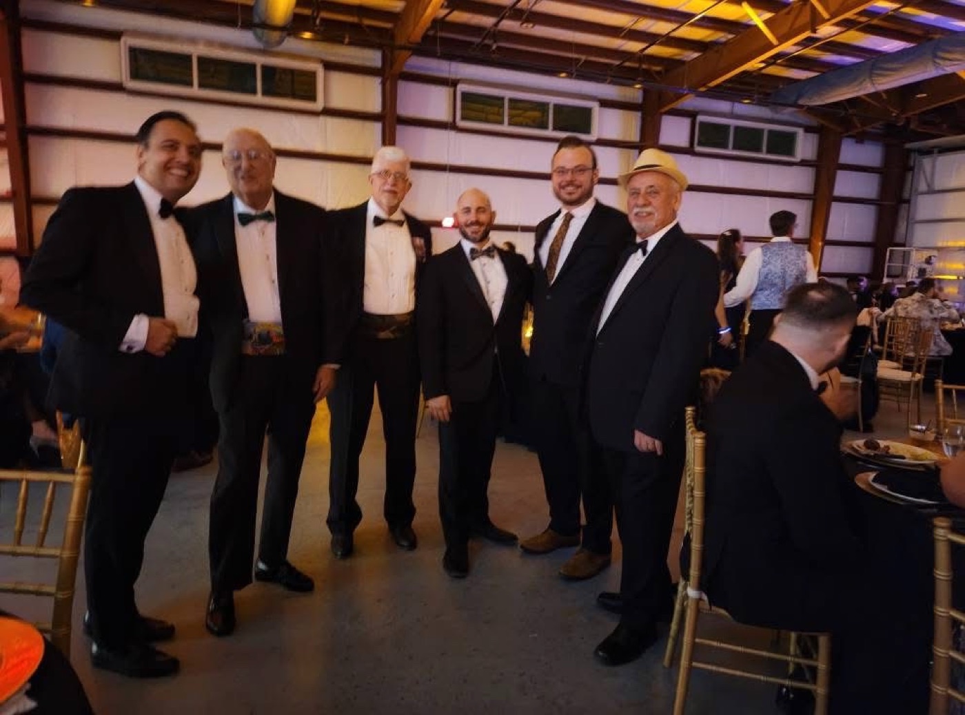 Larry with the gala sponsors